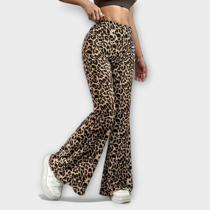 Berenice - Bootcut leopardie kocky