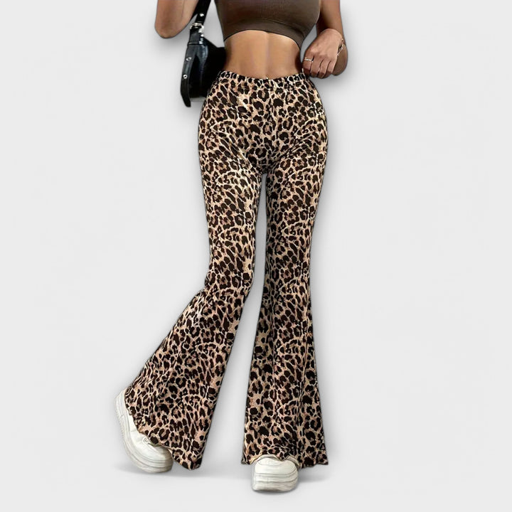 Berenice - Bootcut leopardie kocky