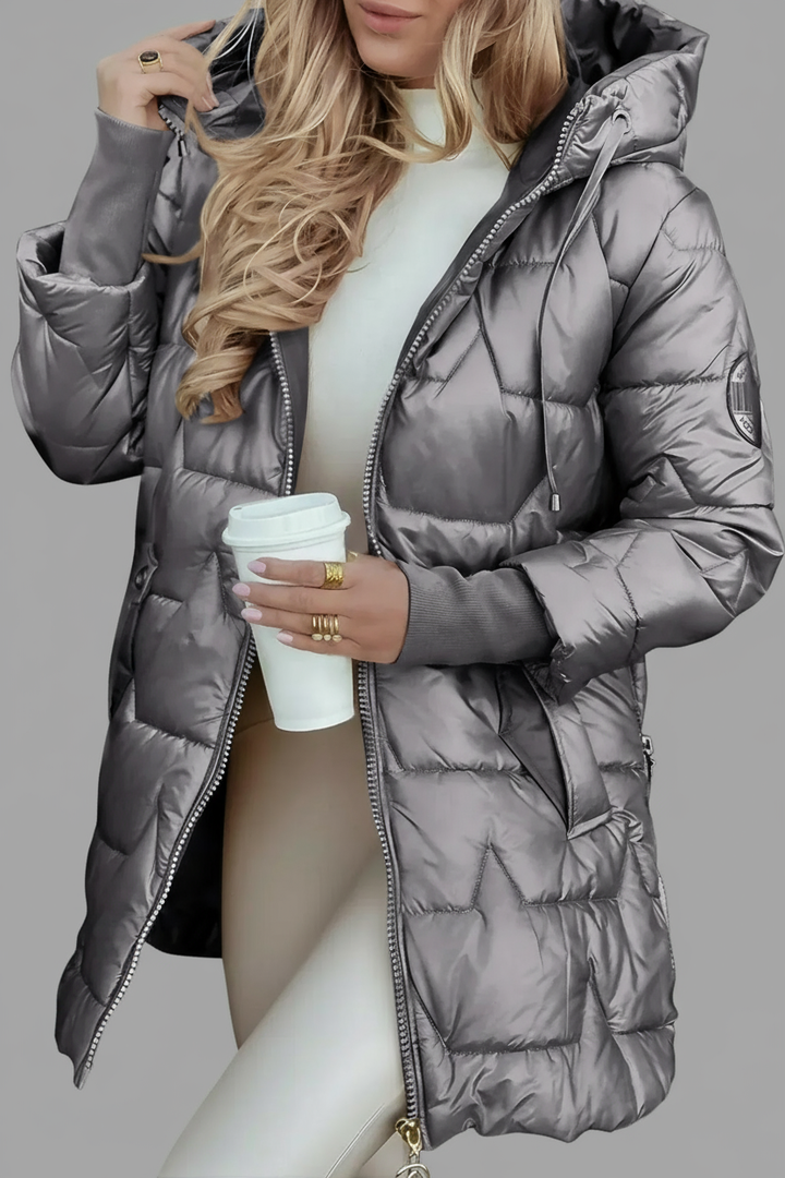 Anna - Elegantný zimný kabát s kapucňou